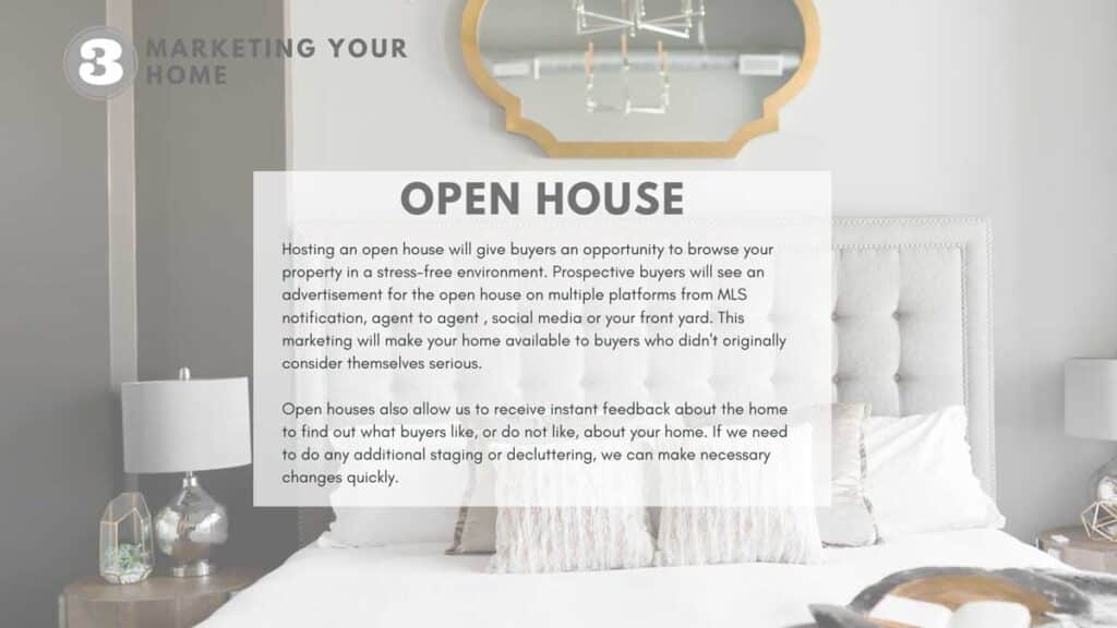 Open House Information for selling your home